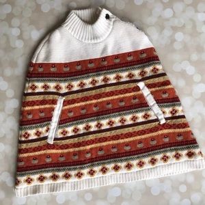 Janie And Jack Girls 4t 4 Fall Orange Sweater Knit